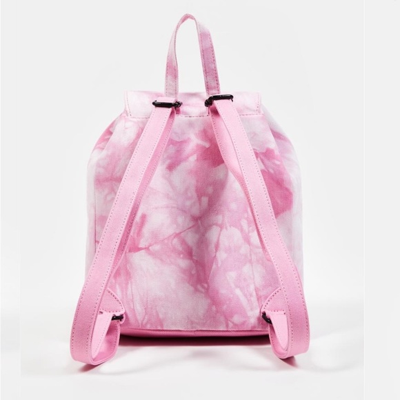 Rare Loungefly x Valfré Collab Pink Acid Wash Denim Angel Backpack - Picture 5 of 10